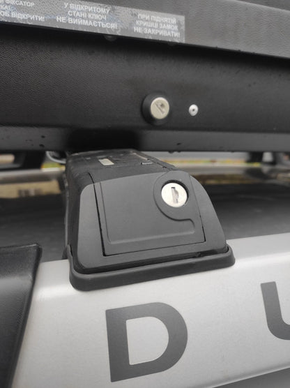 Lockable roof bars for roof rails Skybar V1 (2014-2018, 2 pcs) for Dacia Duster 2008-2018 - image 7