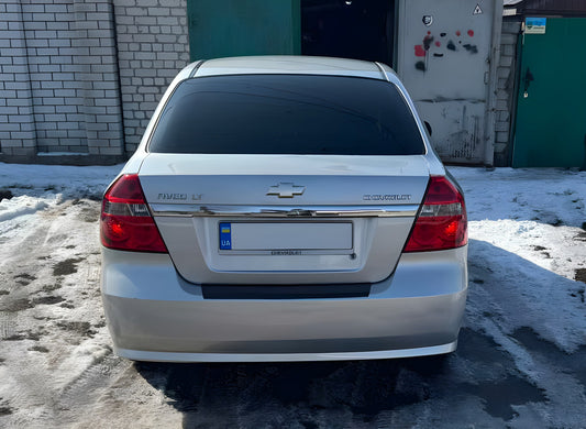 Rear bumper with bend Plastic for Chevrolet Aveo T250 2005-2011 - image 1