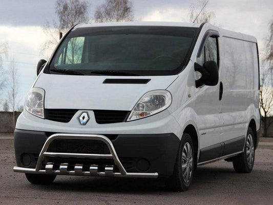 Kangaroo cage with whiskers WT003-15 (stainless steel) for Opel Vivaro 2001-2015 - Reelken Auto
