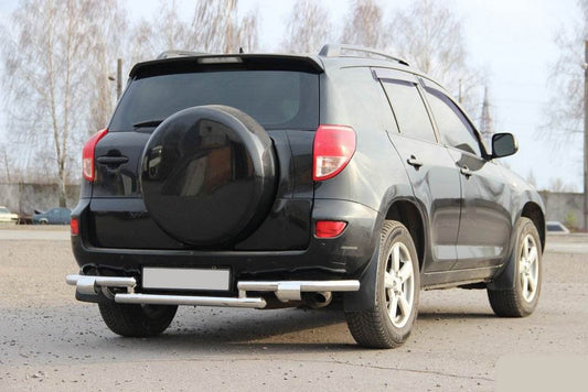 Rear protection AK005-2 (2 pcs., stainless steel) for Toyota Rav 4 2006-2013 - Reelken Auto
