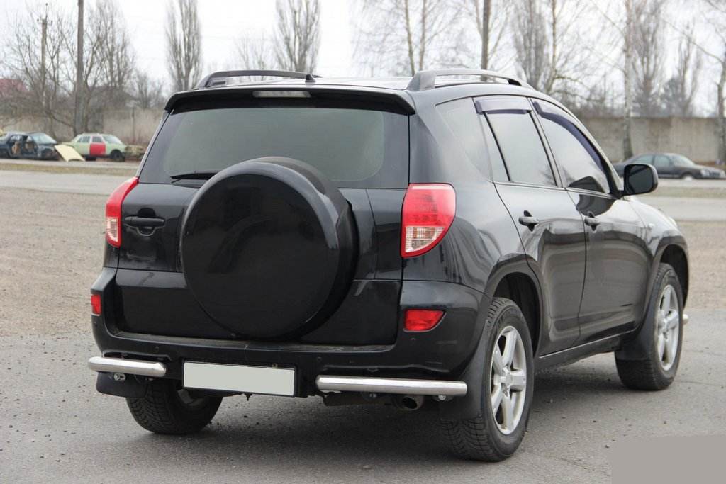 Rear corners AK003 (2 PCs, stainless steel) for Toyota Rav 4 2006-2013 - Reelken Auto
