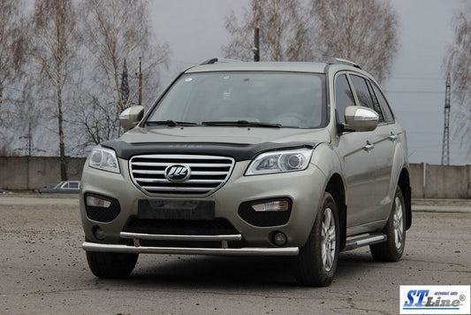 Front protection ST014 (stainless) for Lifan X60 - image 2