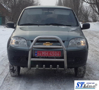 Kangaroo cage QT007 (stainless steel) for Chevrolet Niva - Reelken Auto