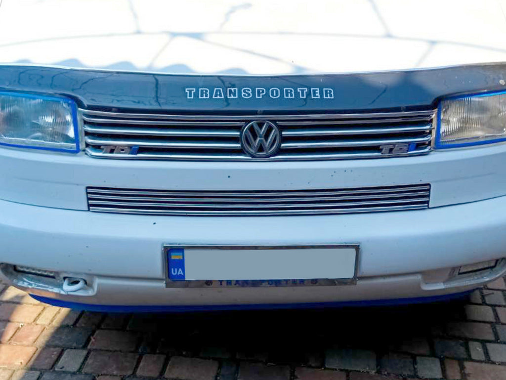License Plate Frame Chrome Transporter (1 pc, Stainless Steel) for Volkswagen T4 Transporter 1990-2003 - image 1