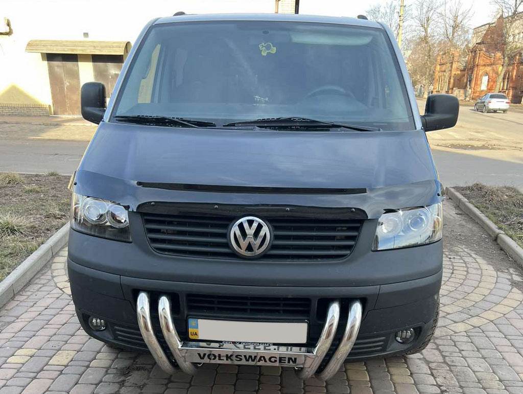 Kenguryatnik ST006-04 nostrils (stainless) for Volkswagen T5 Transporter 2003-2010 - Reelken Auto