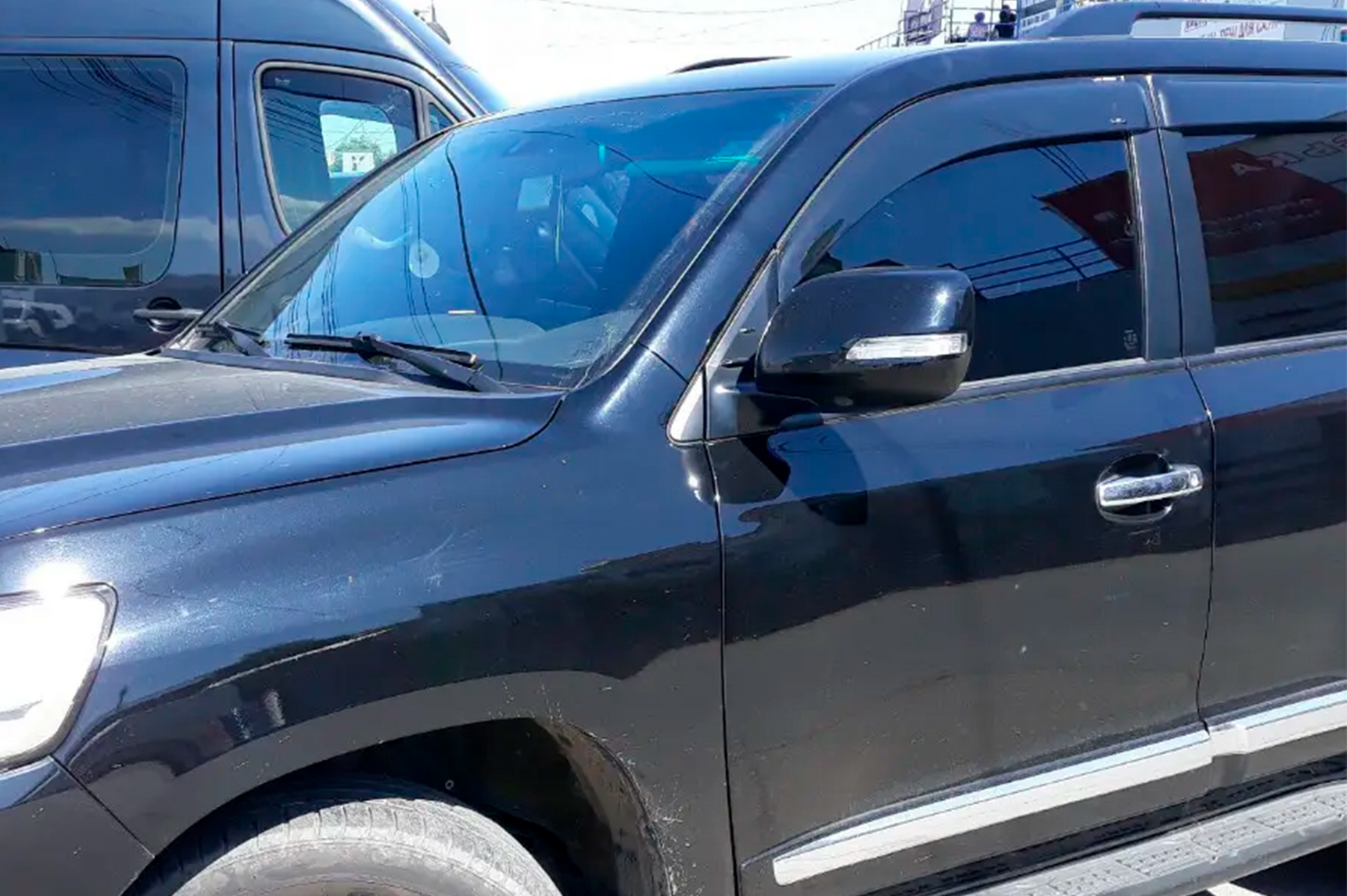 Window Deflectors 11cm (4pcs, HIC) for Lexus LX570/450d 2008-2022 - image 1