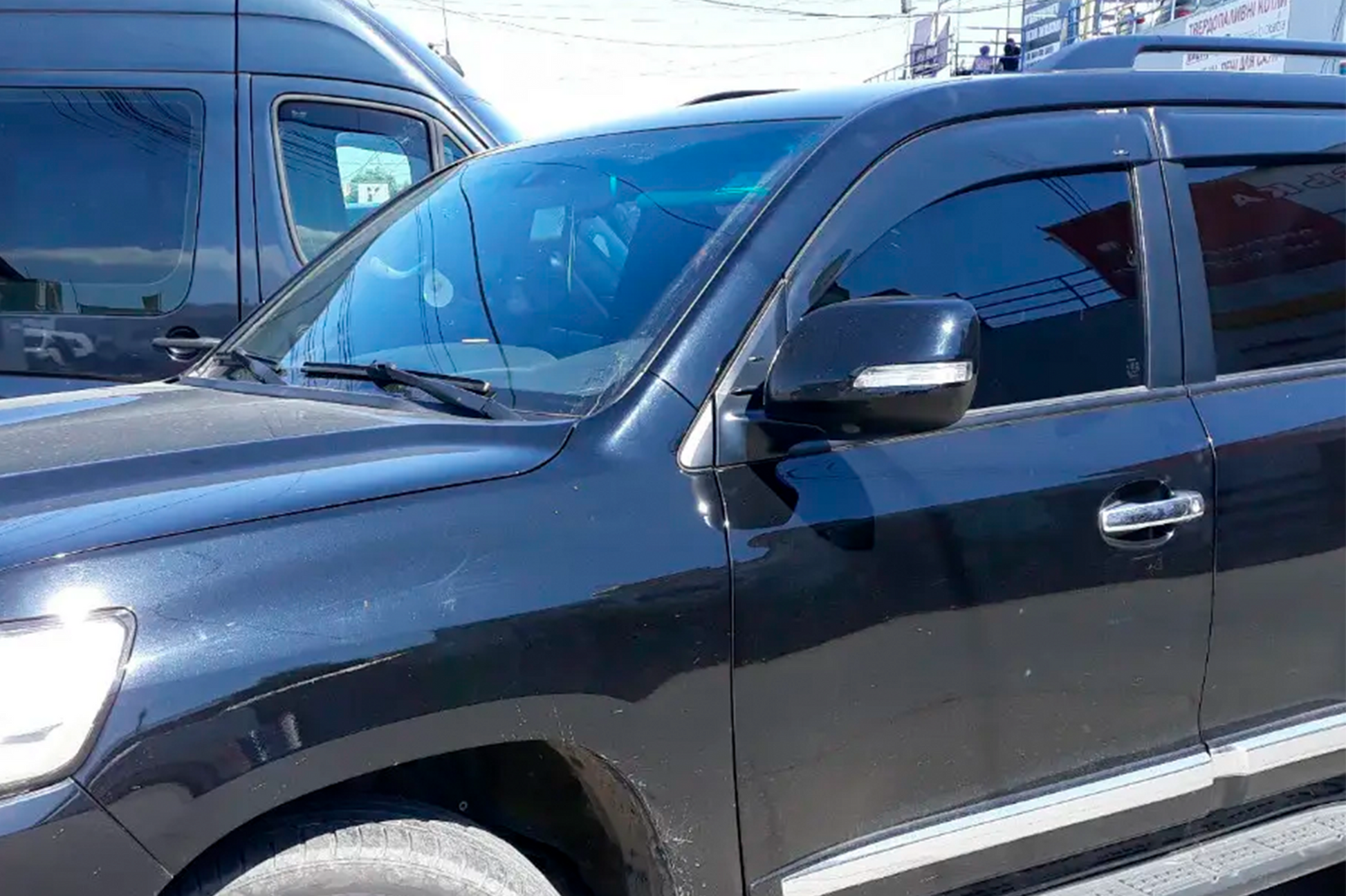 Window Deflectors 11cm (4pcs, HIC) for Lexus LX570/450d 2008-2022 - image 1