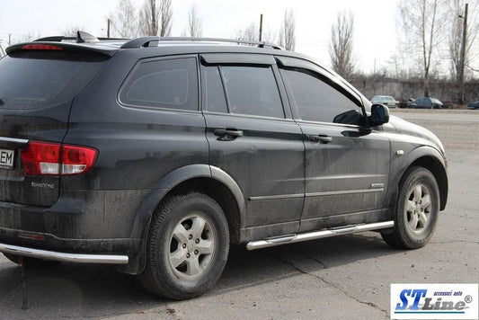 Lateral pipe BB002 (2 pieces, stainless.) for SsangYong Kyron 2005-2014 - Reelken Auto