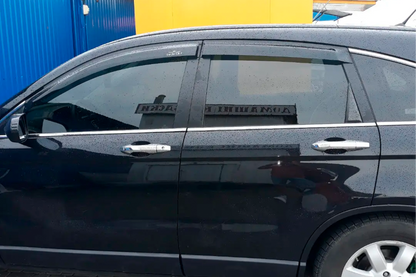Window Deflectors (4 pcs, HIC) for Honda CRV 2007-2011 - image 1