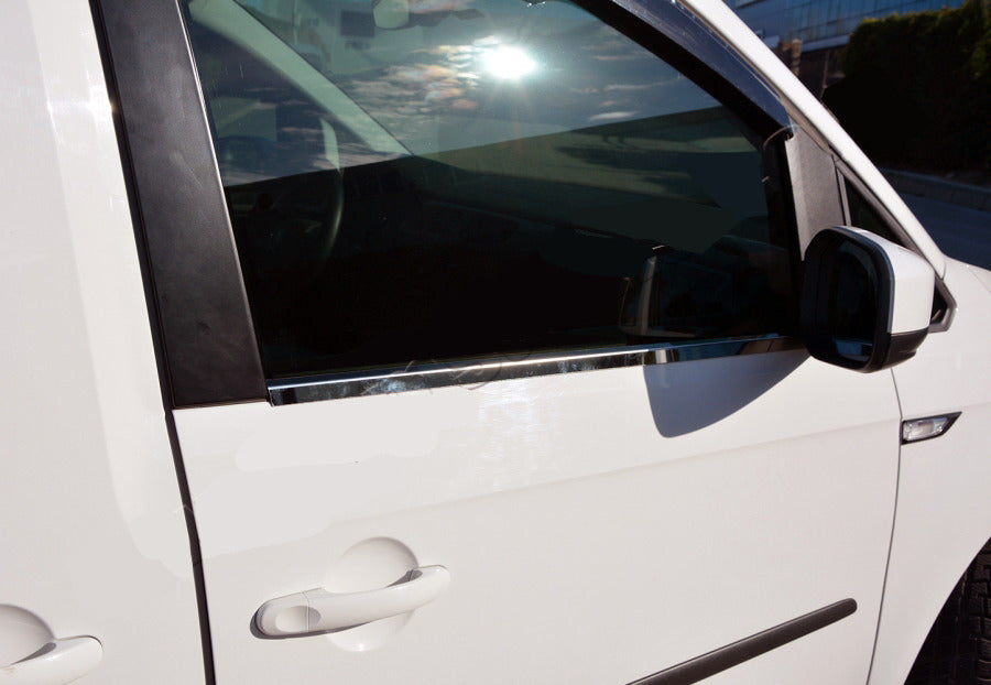 Window Trim (2 pcs, Stainless Steel) for Volkswagen Caddy 2015-2020 - image 1
