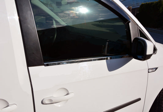 Window Trim (2 pcs, Stainless Steel) for Volkswagen Caddy 2015-2020 - image 1