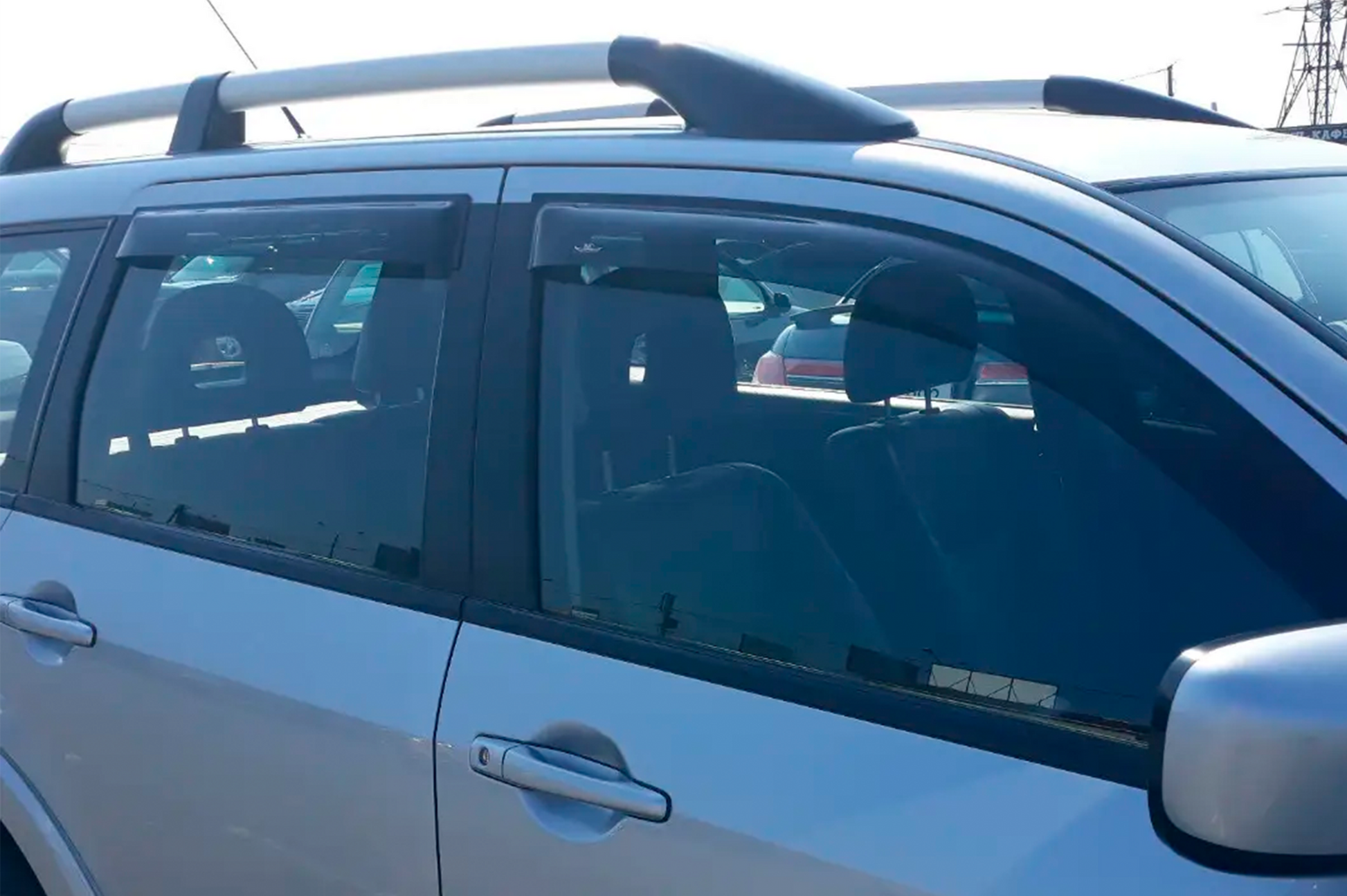 Window Deflectors (4 pcs, HIC) for Mitsubishi Outlander 2001-2006 - image 2