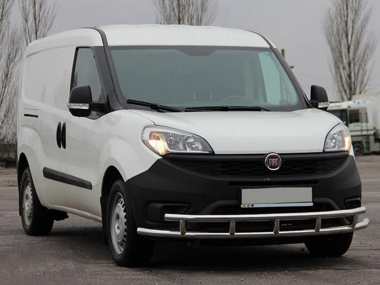 Front Bar ST016-3 (Stainless Steel) for Fiat Doblo II 2010-2022 - image 1