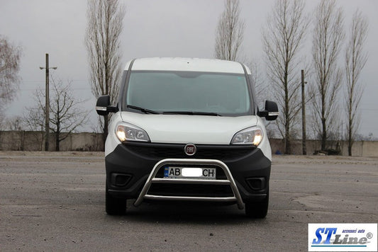 The WT022 bumper guard (stainless) for Fiat Doblo II 2010-2022 - image 2