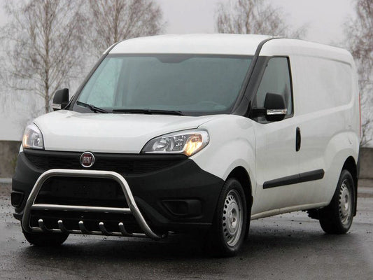 The WT003 bumper guard (stainless) for Fiat Doblo II 2010-2022 - image 1