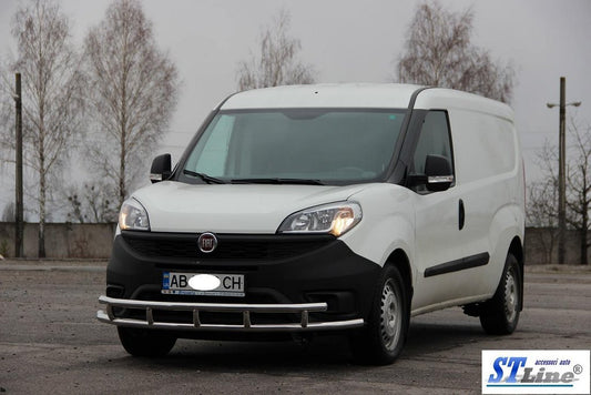 Front protection ST016-3 (stainless steel.) for Fiat Doblo II 2010-2022 - image 2