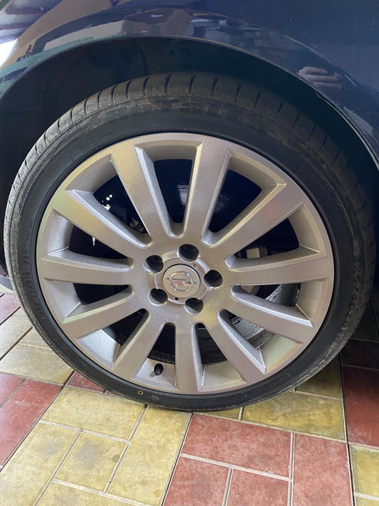 Wheel center caps 64/61mm gray (4 pcs) for Opel - image 2