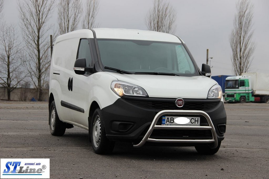 The WT022 bumper guard (stainless) for Fiat Doblo II 2010-2022 - image 3