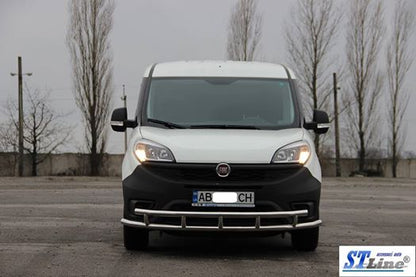 Front protection ST016-3 (stainless steel.) for Fiat Doblo II 2010-2022 - image 3