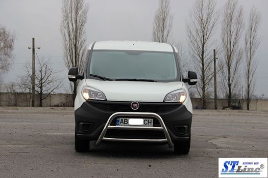 The WT022 bumper guard (stainless) for Fiat Doblo II 2010-2022 - image 4