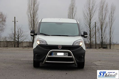 The WT022 bumper guard (stainless) for Fiat Doblo II 2010-2022 - image 4