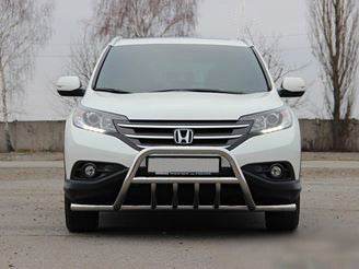 Front protection WT003-ST-V1 (stainless steel.) for Honda CRV 2012-2016 - Reelken Auto