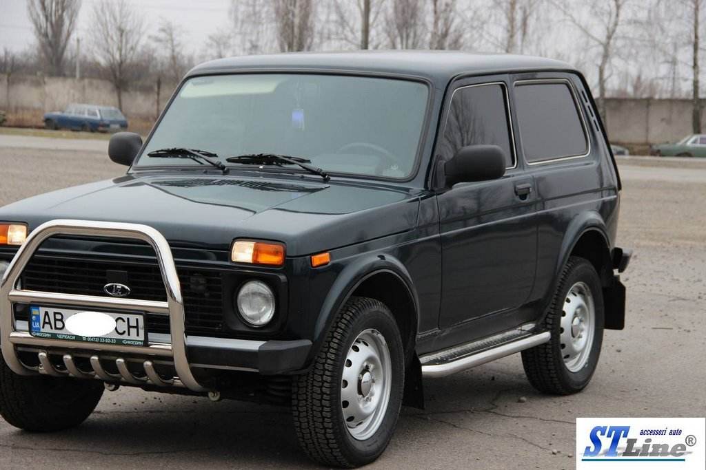 Kangaroo cage QT007 (stainless steel) for Lada Niva and Urban - Reelken Auto