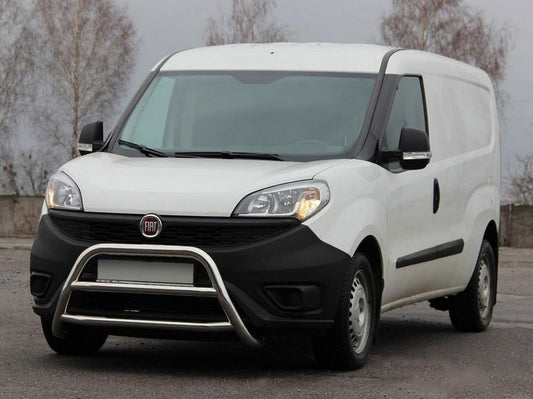 The WT022 bumper guard (stainless) for Fiat Doblo II 2010-2022 - image 1