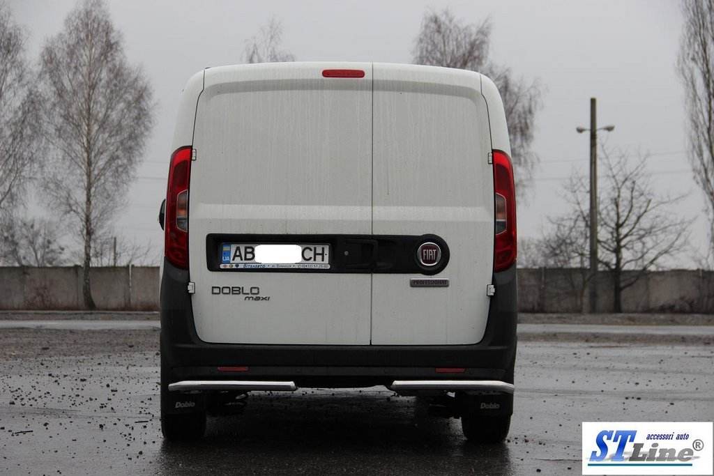 Rear corners AK003 (stainless) for Fiat Doblo II 2010-2022 - Reelken Auto