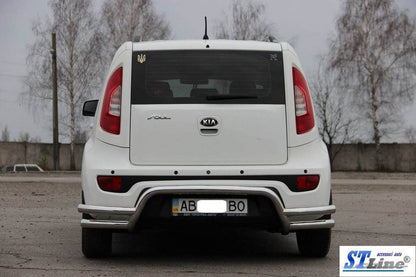 Back protection AK007-2 (stainless) for Kia Soul II 2013-2018 - Reelken Auto
