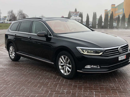 Lining on the front bumper (2015-2018, 3 PCs, stainless steel) for Volkswagen Passat B8 2015-2023 - image 5