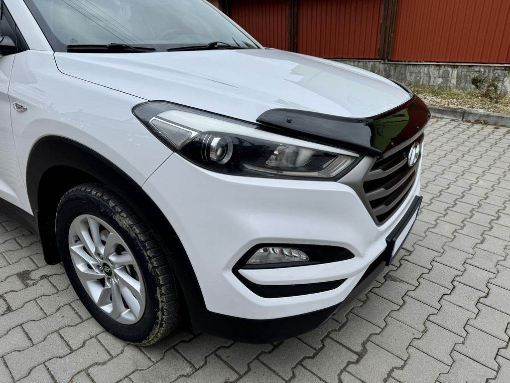 The hood deflector (EuroCap) for Hyundai Tucson TL 2016-2021 - Reelken Auto