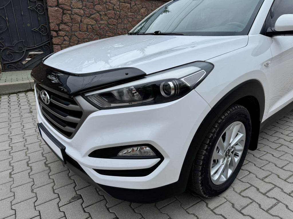 The hood deflector (EuroCap) for Hyundai Tucson TL 2016-2021 - Reelken Auto