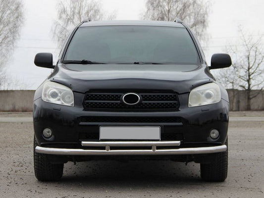 Front bumper guard ST014-1 (stainless steel) for Toyota Rav 4 2006-2013 - image 1