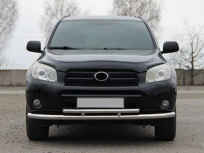 Front bumper guard ST014-1 (stainless steel) for Toyota Rav 4 2006-2013 - image 1