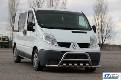 Kangaroo cage with whiskers WT003-15 (stainless steel) for Opel Vivaro 2001-2015 - Reelken Auto