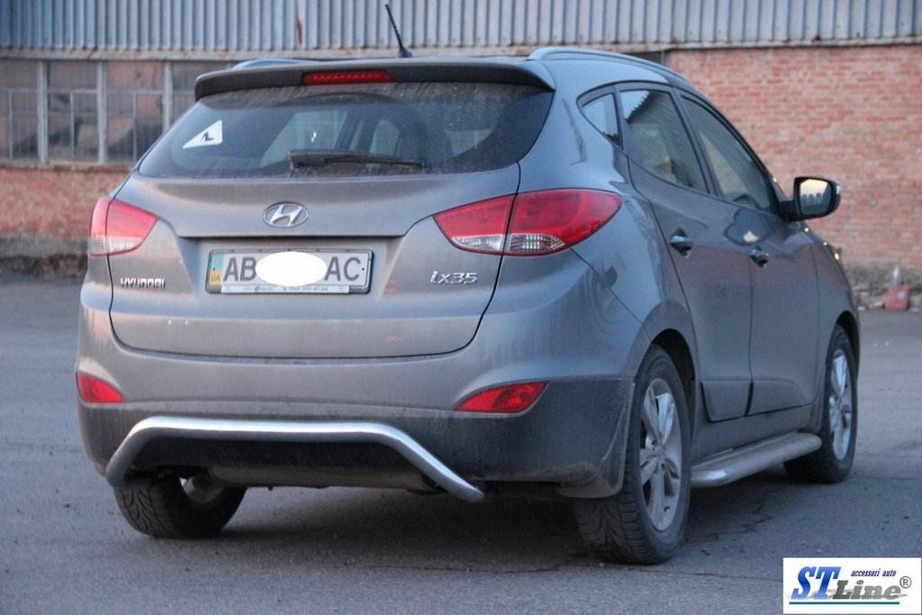 Back protection AK007 (stainless) for Hyundai IX-35 2010-2015 - Reelken Auto