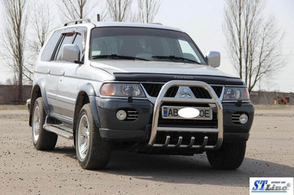 Kangaroo cage QT007 (stainless steel) for Mitsubishi Pajero Sport 1996-2007 - Reelken Auto