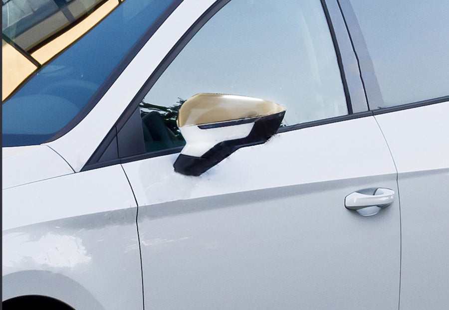 Mirror Covers (2 pcs, Stainless Steel) for Seat Leon 2013-2020 - image 3