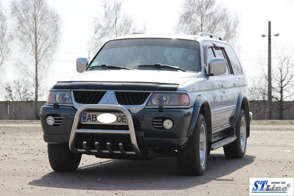 QT006 the bumper guard (stainless) for Mitsubishi Pajero Sport 1996-2007 - Reelken Auto