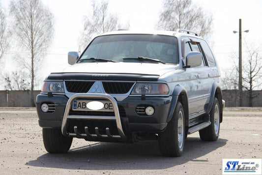 QT006 the bumper guard (stainless) for Mitsubishi Pajero Sport 1996-2007 - Reelken Auto