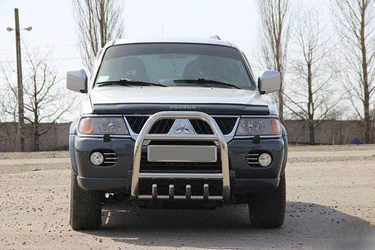 Kangaroo cage QT007 (stainless steel) for Mitsubishi Pajero Sport 1996-2007 - Reelken Auto