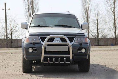 Kangaroo cage QT007 (stainless steel) for Mitsubishi Pajero Sport 1996-2007 - Reelken Auto