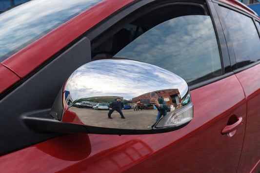 Mirror Covers (2 pcs, Stainless Steel) for Renault Megane III 2009-2016 - image 1