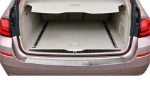 Rear bumper protector OmsaLine (SW, stainless steel) for BMW 5 Series F-10/11/07 2010-2016 - image 1