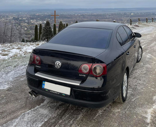 Spoiler LIP (Sunplex, black) (115.8cm x 6.3cm) for Volkswagen Passat B6 2006-2012 - image 1