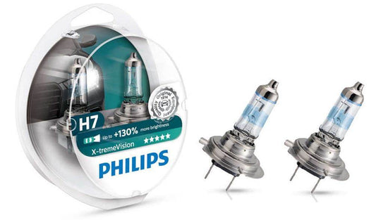 Headlight bulb Philips H7 55W 12972XV Xtreme Vision +130% - Reelken Auto