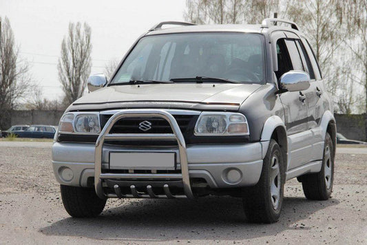 The QT007 bumper guard (stainless) for Suzuki Vitara 1998-2006 - Reelken Auto