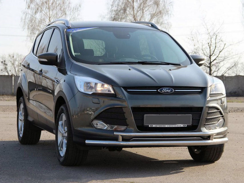 Front protection ST014 (stainless) for Ford Kuga/Escape 2013-2019 - image 1