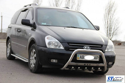The WT004 bumper guard (stainless) for Kia Carnival 2002-2013 - Reelken Auto